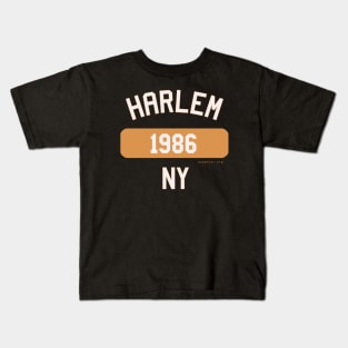 Harlem 1986 (Orange) Kids T-Shirt